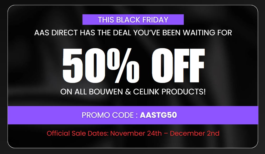 50% OFF ON ALL ITEMS - Black Friday Sale